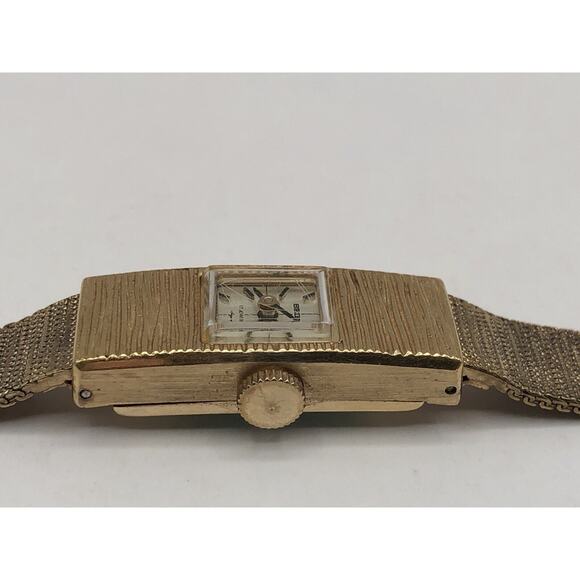 Vintage Seiko Women\'s Watch Gold Plated 17 Jewels 1520-3350 Manual Wind Works! main image 7
